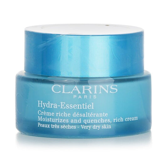 Clarins Hydra-Essentiel Feuchtigkeitsspendende und nährende reichhaltige Creme – Sehr trockene Haut, 50 ml