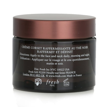 Frischer Schwarztee - Straffende Korsettcreme - Für Gesicht &amp; Hals 50ml/1,6oz