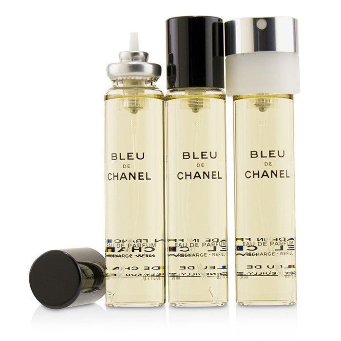 Bleu De Chanel Eau De Parfum Twist & Spray Refill 3x20ml