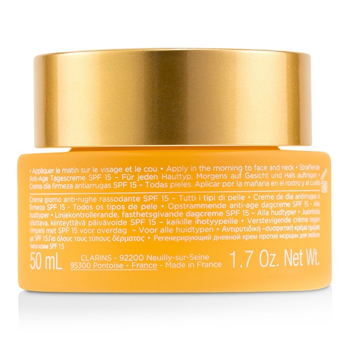 Clarins Extra-Firming Jour Wrinkle Control, straffende Tagescreme LSF 15 – alle Hauttypen, 50 ml