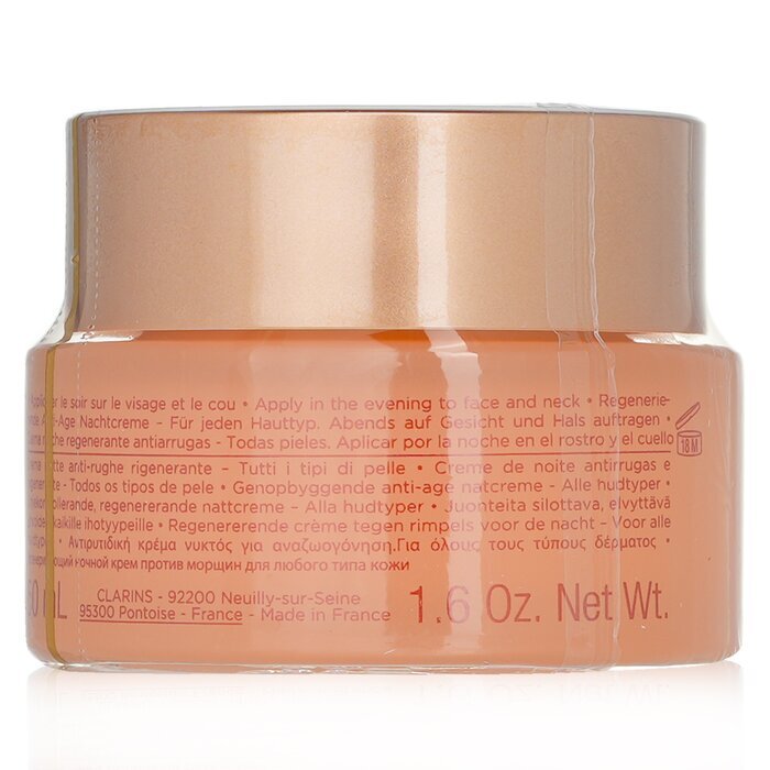 Clarins Extra-Firming Nuit Wrinkle Control, regenerierende Nachtcreme – alle Hauttypen, 50 ml