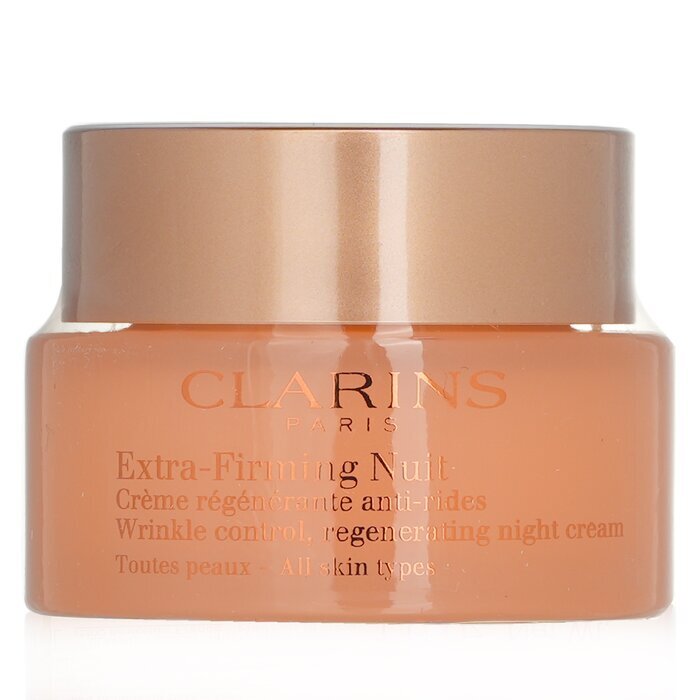 Clarins Extra-Firming Nuit Wrinkle Control, regenerierende Nachtcreme – alle Hauttypen, 50 ml