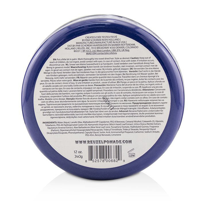 Reuzel Fiber Pomade (Firm, Pliable, Low Shine, Water Soluble) 340g