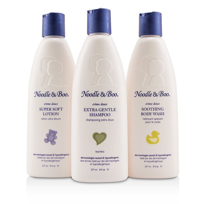 Noodle &amp; Boo Starter-Geschenkset: Extra sanftes Shampoo 237 ml/8 oz + beruhigendes Duschgel 237 ml/8 oz + superweiche Lotion 237 ml/8 oz, 3-tlg.