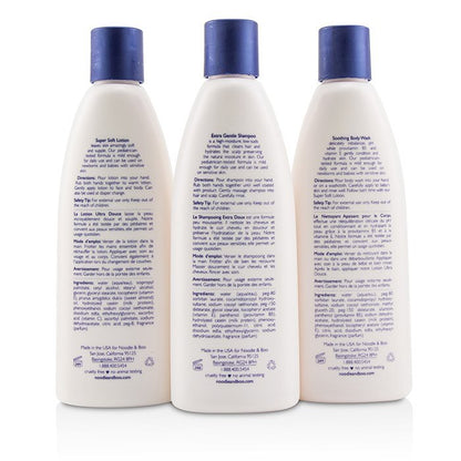 Noodle &amp; Boo Starter-Geschenkset: Extra sanftes Shampoo 237 ml/8 oz + beruhigendes Duschgel 237 ml/8 oz + superweiche Lotion 237 ml/8 oz, 3-tlg.