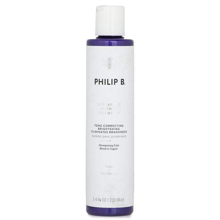 Philip B Icelandic Blonde Shampoo (Tonkorrektur, Aufhellung, eliminiert Messingtöne – blondes, graues, silbernes Haar) 220 ml/7,4 oz