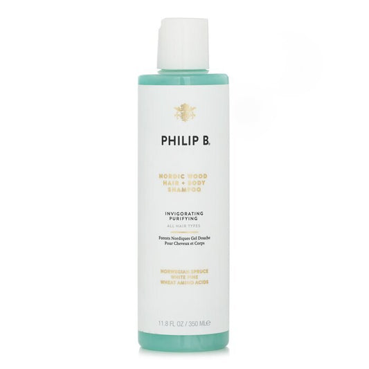Philip B Nordic Wood Haar- und Körpershampoo (belebend und reinigend – alle Haartypen) 350 ml