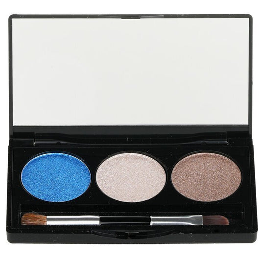 Laura Geller Baked Cream Glaze Trio Lidschatten-Palette mit Pinsel – # Sandy Lagoon 3 g/0,1 oz