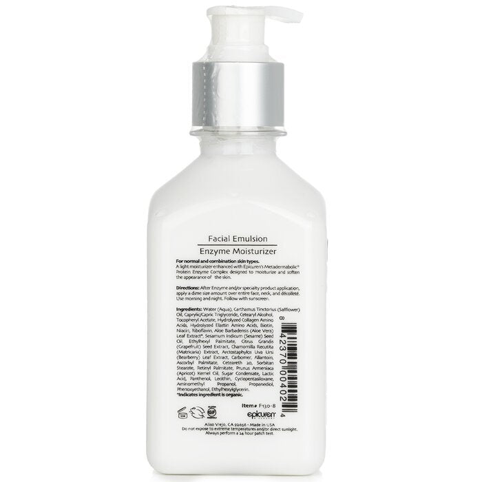Epicuren Gesichtsemulsion Enzym-Feuchtigkeitscreme - Für normale und Mischhauttypen 250ml/8oz