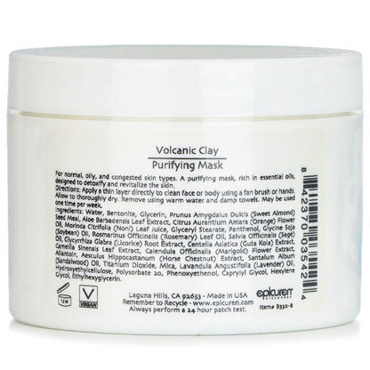 Epicuren Reinigende Maske aus vulkanischer Tonerde – Für normale, fettige und verstopfte Hauttypen, 250 ml/8 oz
