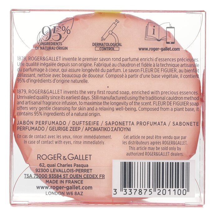 Roger &amp; Gallet Fleur De Figuier Parfümierte Seife 100 g/3,5 oz