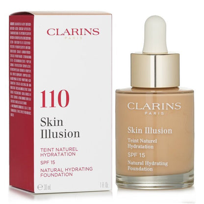 Clarins Skin Illusion Natürliche feuchtigkeitsspendende Grundierung SPF 15 Nr. 110 Honig 30ml/1oz