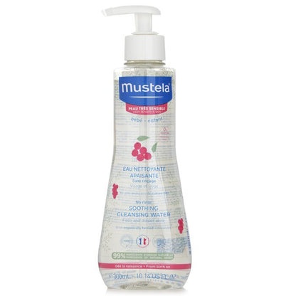 Mustela No Rinse Beruhigendes Reinigungswasser (Gesicht &amp; Windelbereich) - Für sehr empfindliche Haut 300ml/10.14oz