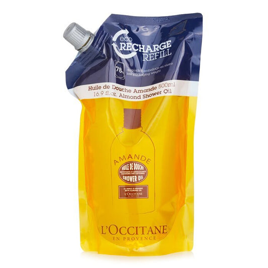 L'Occitane Mandel reinigendes und weichmachendes Duschöl (Öko-Nachfüllpackung) 500 ml