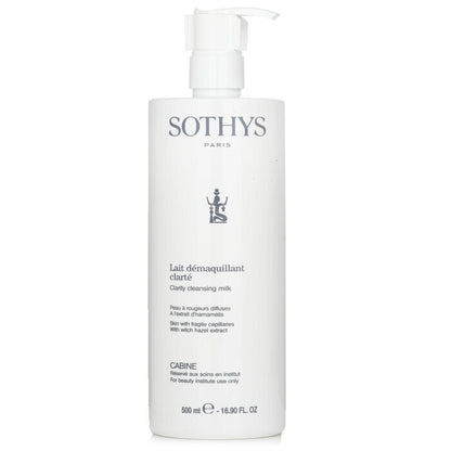 Sothys Clarity Reinigungsmilch – für Haut mit empfindlichen Kapillaren, mit Hamamelis-Extrakt (Salongröße) 500 ml/16,9 oz