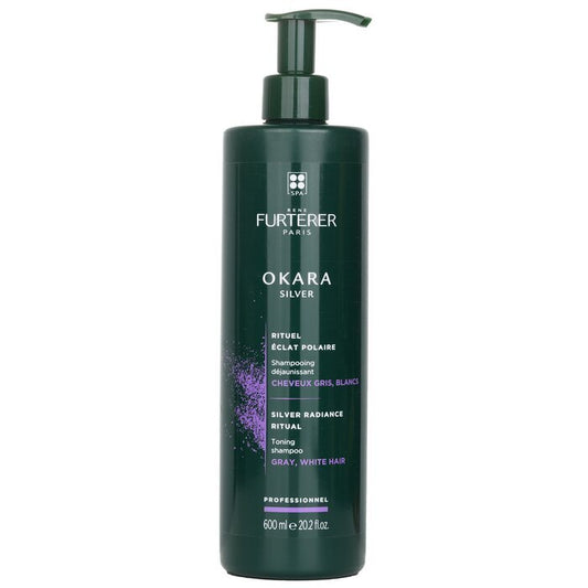 Rene Furterer Okara Silver Silver Radiance Ritual Toning Shampoo - Graues, weißes Haar (Salonprodukt) 600ml/20.2oz