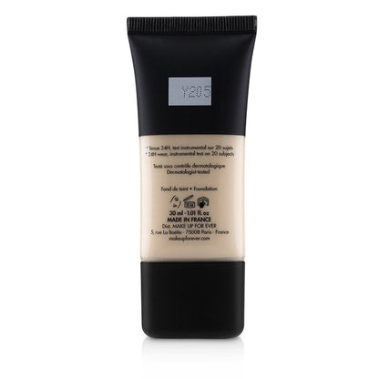 Make Up For Ever Matte Velvet Skin Foundation mit vollständiger Abdeckung – Nr. Y205 (Alabaster) 30 ml