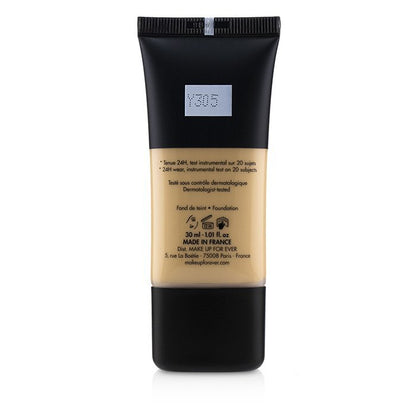 Make Up For Ever Matte Velvet Skin Foundation mit vollständiger Abdeckung – Nr. Y305 (Soft Beige) 30 ml/1 oz