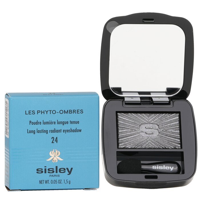 Sisley Les Phyto Ombres Langanhaltender, strahlender Lidschatten – Nr. 24 Silky Steel, 1,5 g/0,05 oz