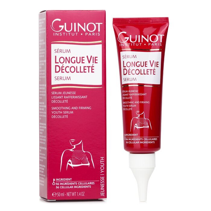 Guinot Longue Vie Decollete Serum - Glättendes und straffendes Jugendserum für das Dekolleté, 50 ml