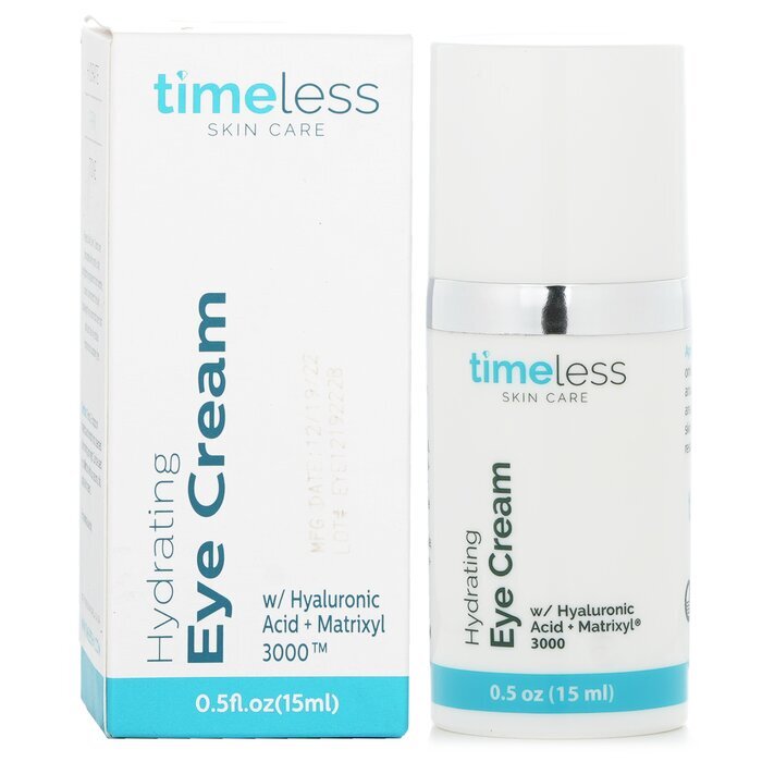 Timeless Skin Care Feuchtigkeitsspendende Augencreme mit Hyaluronsäure + Matrixyl 3000, 15 ml