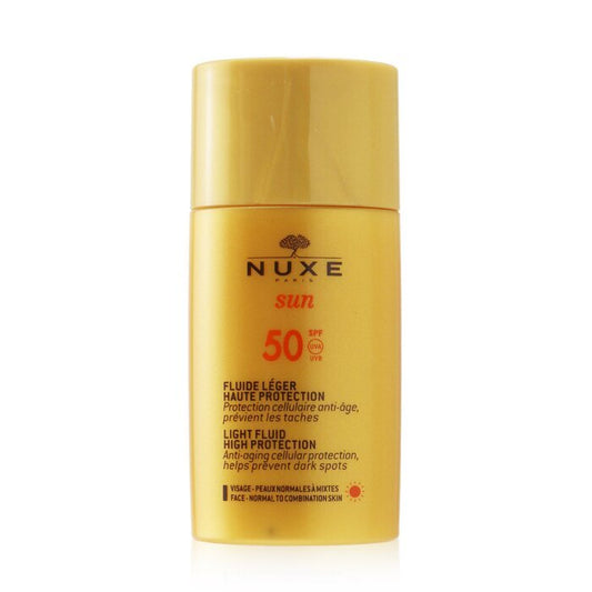 Nuxe Sun Light Fluid für das Gesicht – Hoher Schutz LSF 50 (für normale bis Mischhaut) 50 ml