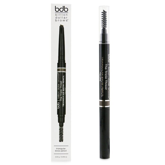 Billion Dollar Brows Die dreifache Bedrohung: Dreieckiger Augenbrauenstift - # Taupe 0,03 g/0,01 oz
