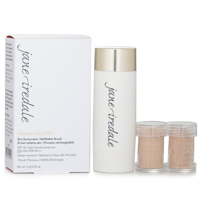 Jane Iredale Powder Me Nachfüllbarer Pinsel (1x Pinsel, 2x Nachfüllpackungen) - Nude 2x2,5g/0,09oz