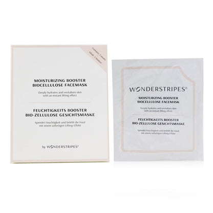 WONDERSTRIPES Feuchtigkeitsspendende Booster-Gesichtsmaske aus Biocellulose, 5 Stück