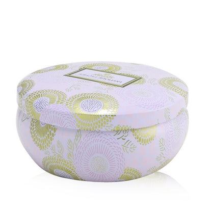 Voluspa 3-Docht-Dekorationskerze in Dose – Panjore Litschi, 340 g/12 oz