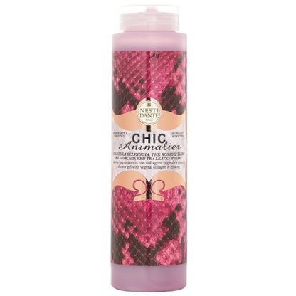 Nesti Dante Chic Animalier Duschgel – Wilde Orchidee, rote Teeblätter und Tiare 300 ml/10,2 oz