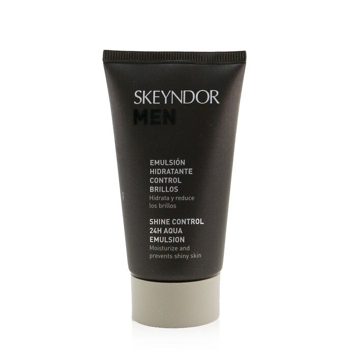 SKEYNDOR Men Shine Control 24H Aqua Emulsion – Spendet Feuchtigkeit und verhindert glänzende Haut (zur Normalisierung von Misch- und fettiger Haut) 50 ml/1,7 oz