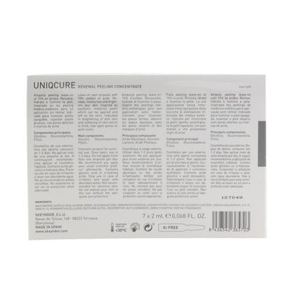 SKEYNDOR Uniqcure Renewal Peeling-Konzentrat (für stumpfe/dicke Haut, mit offenen Poren/Aknenarben) 7 x 2 ml x 0,068 oz