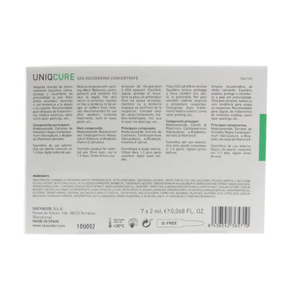 SKEYNDOR Uniqcure SOS Recovering Concentrate (Geeignet zur Anwendung nach Behandlungen der ästhetischen Medizin) 7x2mlx0.068oz