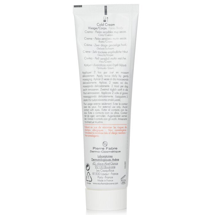 Avene Cold Cream - Für sehr trockene, empfindliche Haut 100 ml/3,3 oz