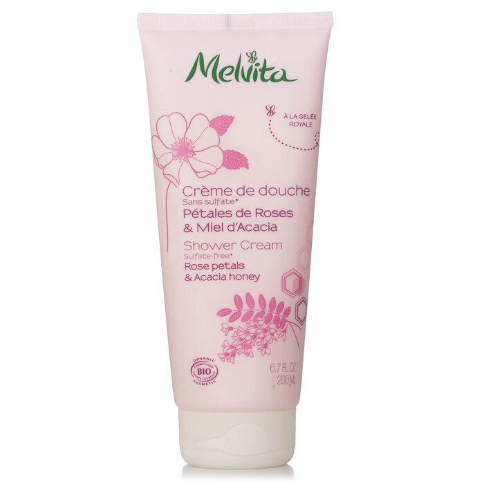Melvita Rosenblüten &amp; Akazienhonig Duschcreme 200ml/6.7oz