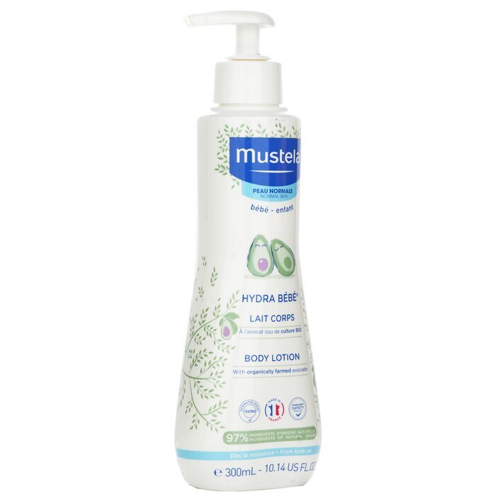 Mustela Hydra-Bebe Körperlotion mit Bio-Avocado – normale Haut, 300 ml