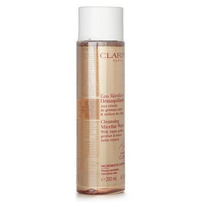 Clarins Reinigendes Mizellenwasser mit Extrakten aus Alpen-Goldenzian und Zitronenmelisse – Empfindliche Haut, 200 ml