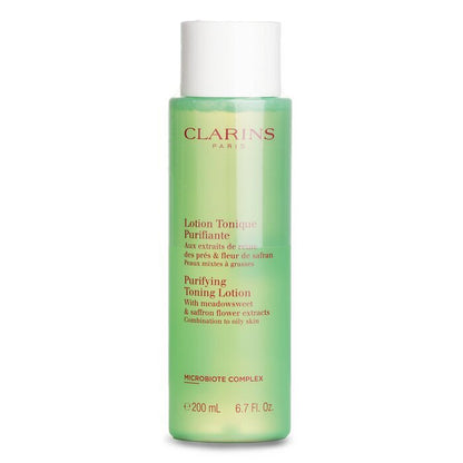 Clarins Reinigende Toning Lotion mit Mädesüß- und Safranblütenextrakten – Mischhaut bis fettige Haut, 200 ml