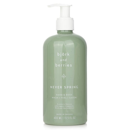 Bjork &amp; Berries Never Spring Hand- und Körperwaschmittel, 400 ml