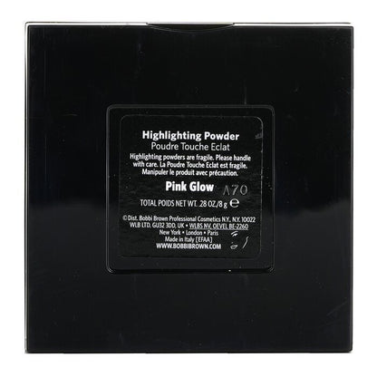 Bobbi Brown Highlighting Puder-Set (1x Highlighting Puder + 1x Mini-Gesichtspinsel) – #Pink Glow, 2-tlg.