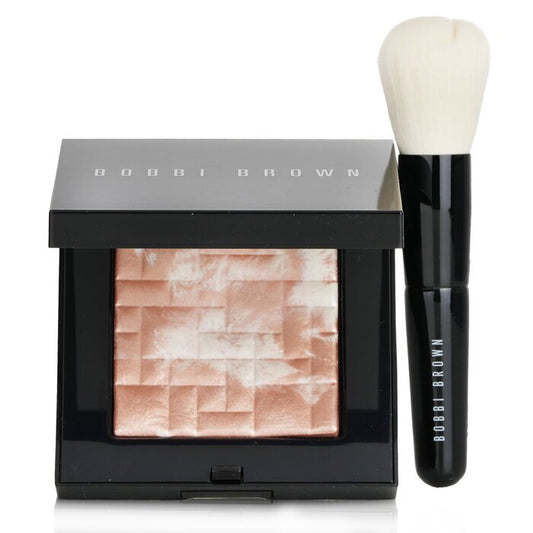 Bobbi Brown Highlighting Puder-Set (1x Highlighting Puder + 1x Mini-Gesichtspinsel) – #Pink Glow, 2-tlg.