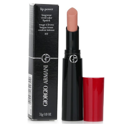 Giorgio Armani Lip Power Longwear Vivid Color Lippenstift - Nr. 102 Romanza 3,1 g/0,11 oz