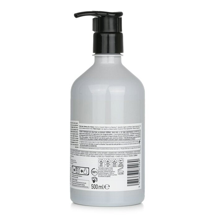 L'Oreal Professionnel Serie Expert – Silberviolette Farbstoffe + Magnesium-Neutralisierungs- und Aufhellungsshampoo (für graues und weißes Haar) 500 ml/16,9 oz