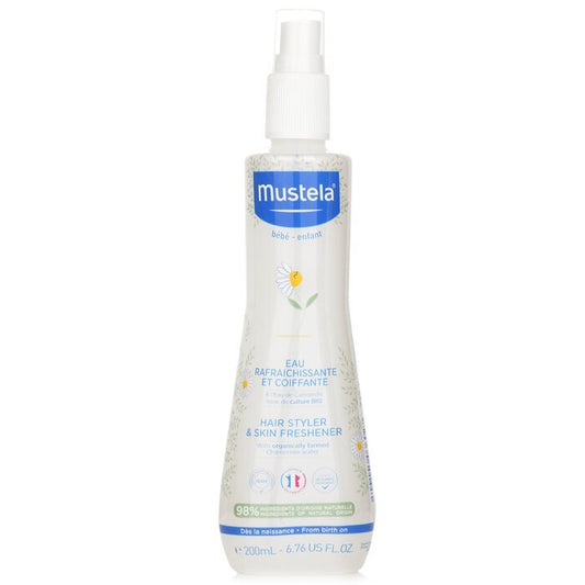 Mustela Hair Styler &amp; Skin Refresher – Mit Kamillenwasser aus biologischem Anbau, 200 ml/6,76 oz