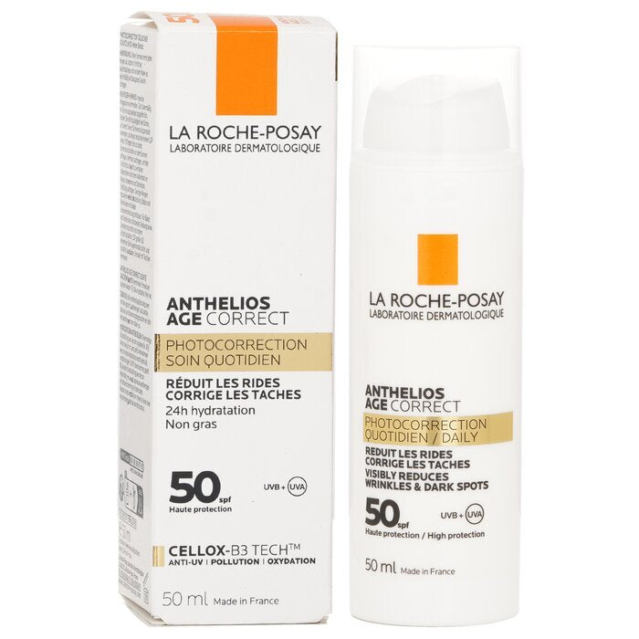 La Roche Posay Anthelios Age Correct Daily Photocorrection - Visibly Reduces Wrinkles & Dark Spots SPF 50 50ml