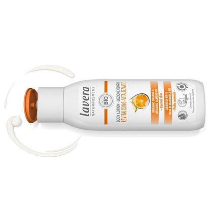 Lavera Body Lotion (Revitalisierend) – Mit Bio-Orange &amp; Bio-Mandelöl – Für normale Haut 200ml/7oz
