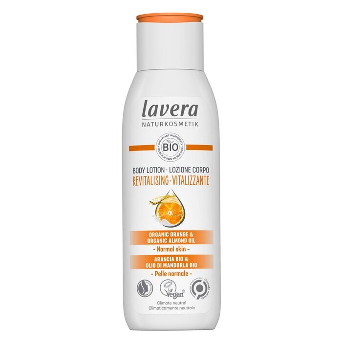 Lavera Body Lotion (Revitalisierend) – Mit Bio-Orange &amp; Bio-Mandelöl – Für normale Haut 200ml/7oz
