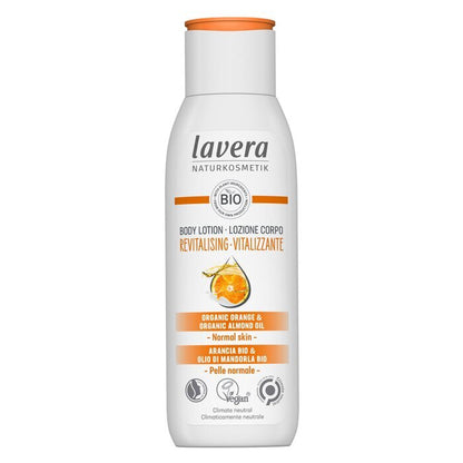 Lavera Body Lotion (Revitalisierend) – Mit Bio-Orange &amp; Bio-Mandelöl – Für normale Haut 200ml/7oz