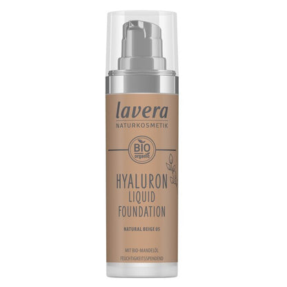 Lavera Hyaluron Liquid Foundation - Nr. 05 Natural Beige 30ml/1oz